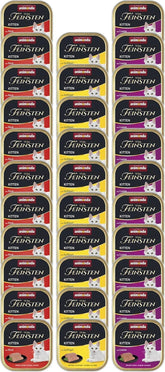 animonda Vom Feinsten Kitten Variety for Kittens (32 x 100g), hrană umedă pentru pisici tinere, fără cereale și fără zahăr, cu ingrediente 100% proaspete și cărnoase.