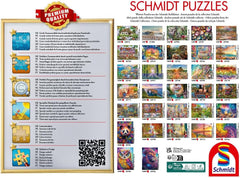 Schmidt Spiele 58344 La masa de puzzle, puzzle de 1000 de piese Puzzle Naty Shop