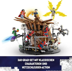 LEGO 76261 Marvel Spider-Man's Big Showdown, Spider-Man: No Way Home set with 3 minifigures Peter Parker plus Green Goblin, Electro, Sandman, Ned, Doctor Strange and MJ, collectible model Building sets Besuche den LEGO-Store