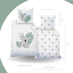 Lenjerie de pat pentru copii, Ursuletul Koala, unisex, 100% bumbac Lenjerie de pat - copii Naty Shop