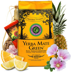 Yerba „Mas Iq Tropical” Ceai mate brazilian 400G + 50 G Mas Energia Guarana | Ceai mate fructat | Cu ananas