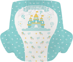 CutiePlusU Adult Diapers 2 Pack Disposable Incontinence Panties with Flaps for Women and Men Maximum Absorbency Overnight - Little Prince (Medium 71-96cm)