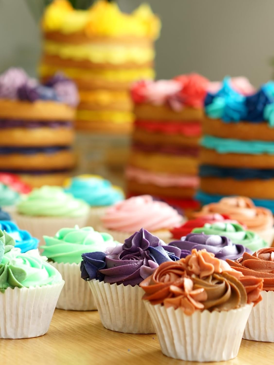 Coloranți alimentari Sugarflair pentru paste, verde, set de 4, coloranți alimentari pentru paste, fondant, marțipan, pastă de zahăr, cremă de unt și multe altele: verde ilex, verde primăvară, verde molid, verde petrecere - set de 4