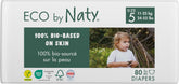 Eco Diapers Eco by Naty Baby Eco Diapers - premium organic diapers, eco-friendly, made from plant-based materials, ideal for sensitive baby skin (size 5 - 80 pieces)