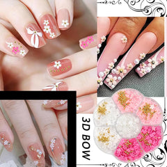 1 Karton Nail Art Charms, 3D Blumen Nagelkunst Charms, Acryl Blumen Nagel Strass Mit Ornamenten, Nagel Edelsteine, Nagel Zubehör Für Mädchen, Nagelkunst Dekoration, DIY Handwerk Nail Design