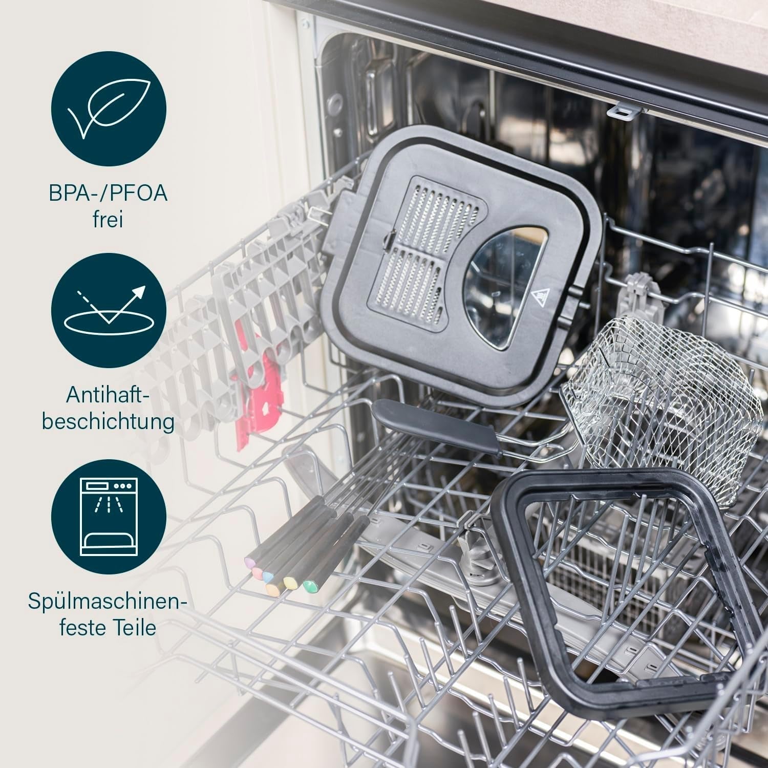 Princess 182611 Mini friteuză pentru fondue - Încălzire rapidă - Filtru de mirosuri - Capacitate de 1,2 litri, argintiu Electrocasnice Naty Shop