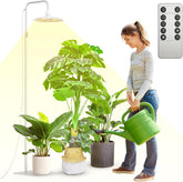 SANSI Full Spectrum LED Plant Lamp 125W Dimmable Light with Remote Control for Plant Growth Adjustable Height 120-180cm 4/8/12 Hours Timer 4 Brightness Levels