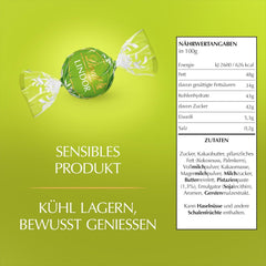 Lindt LINDOR Chocolate with Pistachio | 1 kg resealable bag | approx. 80 Milk Chocolate Balls with Melt-in-the-Mouth Pistachio Cream Filling | Bulk package, praline gift