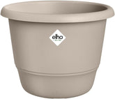elho Amiga Round 47 - Ghiveci pentru flori pentru interior și exterior - 100% plastic reciclat - Ø 47,0 x Î 35,3 cm - Bej/Bej Ciupercă