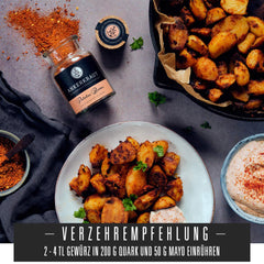 Ankerkraut Patatas Bravas, Gewürzmischung für Spanish Kartoffelwürfel, 90g in cork glass