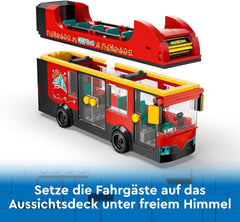 LEGO City double-decker bus, double-decker toy bus, vehicle set for girls and boys from 7 years old, contains 5 figures, including a baby in a pram 60407 Building sets Besuche den LEGO-Store
