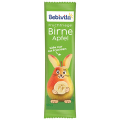 Pear-apple fruit bars (20 x 25g), sweetened only with fruit, perfect snack between meals, prepared from strictly controlled and selected ingredients.
