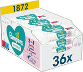 Sensitive Baby Wet Wipes, 1872 Wipes (36 x 52), Unscented, for gentle, gentle cleaning