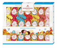 Niederegger | Easter Egg Mix | 1 x 262g | Easter eggs with various marzipan and praline fillings | Covered with dark and white chocolate | Easter gift