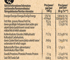 Triple Crunchy Churro Breakfast Cereal with Milk Chocolate and Salted Caramel, Wholegrain Content 36%, Pack of 8 (8x300g)