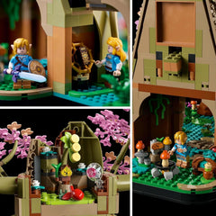 LEGO The Legend of Zelda Deku Tree 2-In-1 - collectible piece with Princess Zelda and 3 Link minifigures - building set for adults and gift idea for video game fans - 77092 Building sets Besuche den LEGO-Store