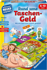 Ravensburger 24996 - All About Pocket Money - Play and Learn for Kids, Educational Game for 6-10 Year Olds, Learning through Play for 2-4 Players