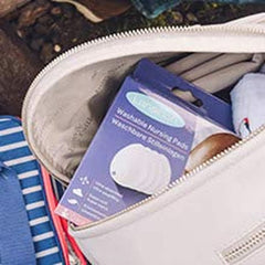Lansinoh washable nursing pads - Pack of 4, including laundry net - Ultra absorbent, super soft and reusable Food and Breastfeeding Accessories Bebe Naty Shop
