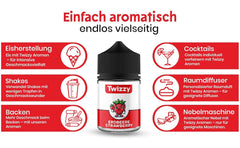 Twizzy Concentrated Strawberry Flavor, 60 ml Aromas Naty Shop