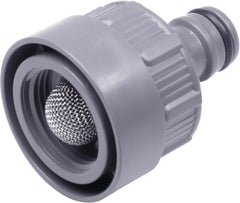 Racord robinet Gardena cu opritor de apă, ieșire apă: conexiune pentru dop de apă (cod articol 8254), ieșire apă (cod articol 8250, 8266), parte a sistemului de conducte (05327-20), gri