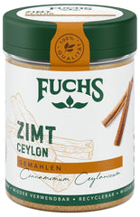 Fuchs Gewürze - Zimt Ceylon gemahlen | Aus natürliche Ingredient | 30 g in wiederverwendbarer, recyclebarer Streudose