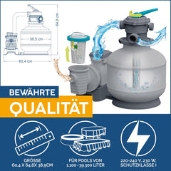 Bestway sand filter system with timer, 5,678 l/h, 230 W