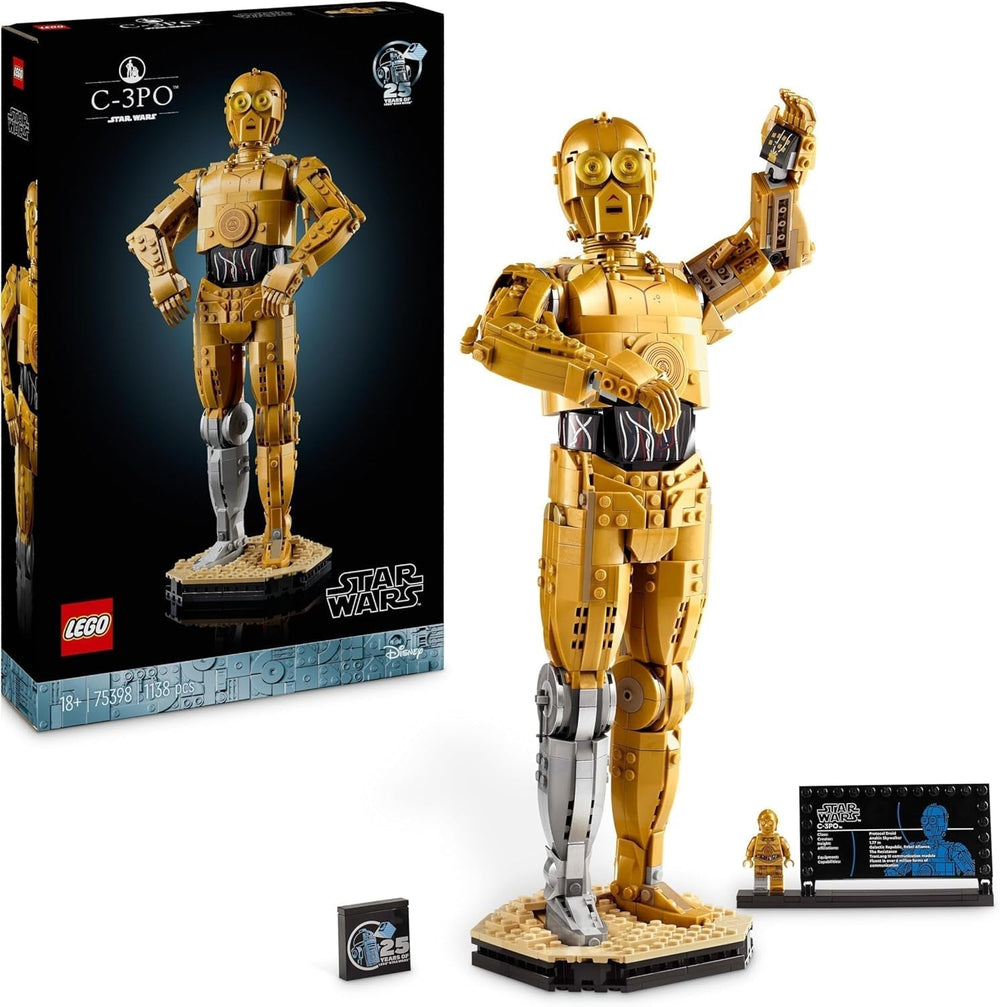 LEGO Star Wars C-3PO B, Buildable Droid, Collectible Model, Build and Display, Nostalgic Gift Idea for Adults and Fans, Collector's Piece, Fantasy Playset 75398 Building Sets Besuche den LEGO-Store Singur