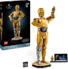 LEGO Star Wars C-3PO B, Buildable Droid, Collectible Model, Build and Display, Nostalgic Gift Idea for Adults and Fans, Collector's Piece, Fantasy Playset 75398 Building Sets Besuche den LEGO-Store Singur