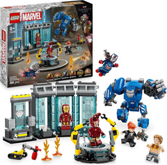 LEGO Marvel Iron Man's Laboratory: Hall of Armor - Superhero Toy with a Mech Figure, 5 Minifigures Including Aldrich Killian - Avengers Gift for Boys and Girls Ages 8+ 76315 Building Sets Beuche den LEGO-Store Default Title