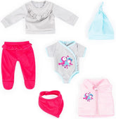 Bayer Design 84200AM Puppenkleidung, Outfits, Babypuppen Anziehsachen 38-43 cm, mehrteilig, Puppenzubehör