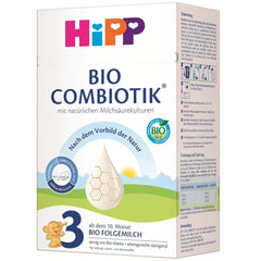 HiPP 3 Organic Combiotik (4 x 600g), follow-on milk from 10 months, with natural cultures of lactic acid, vitamins C and D, GOS, Omega-3 (DHA, ALA), of the best organic quality