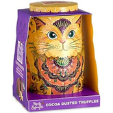 Monty Bojangles Savanna Gold Chocolate Truffles (135g) Cocoa Powder Praline Gift Set in an Individual Cat Design Collector's Box Flutter Scotch Flavor