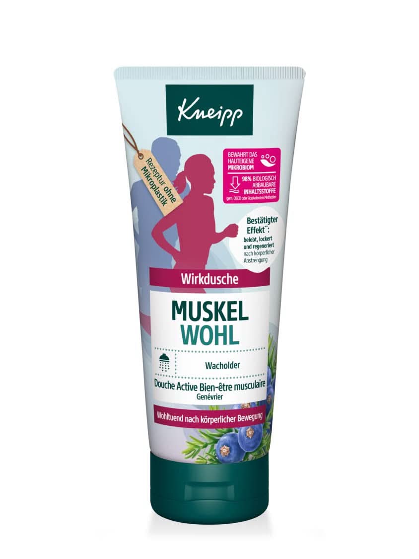 Kneipp, Reactivating and relaxing shower gel with juniper essential oil - ideal after exercise and exertion, 200 ml Shower and bath Naty Shop