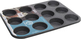 Masterchef MCA-MUF Muffinform Für 12 Cupcakes Muffinblech Aus Karbonstahl, Stainless Steel, Stahl Molds and baking trays Naty Shop