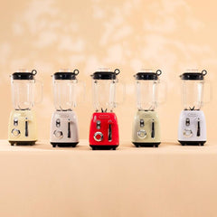 Cecotec Standmixer Retro Power Black Titanium Retroblue, 1200 W Maximale Leistung, 1.5 L Glasbehälter, Einstellbare Geschwindigkeit, 4 Klingen Mit Schwarzem Titanbeschichtung, 100% Kupfermotor. Kitchen Naty Shop