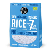 DIET-FOOD Organic Shirataki Konjac Instant Rice, Low Carb, Low Calorie, Vegan, Fat Free, Soy Free, Gluten Free, Keto Friendly, Slimming, 300 Grams