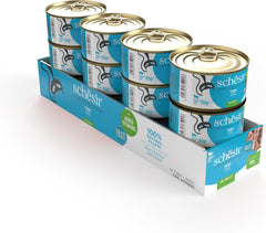 Ton în jeleu, hrană umedă pentru pisici, la conservă, 100% naturală, cu vitamine adăugate, 12 x 85g