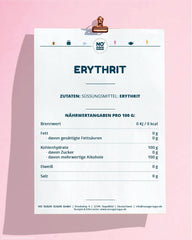 No Sugar, natural Erythritol without calories, usable as a sugar substitute, 4.5 Kg Sweeteners Naty Shop