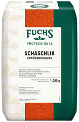 Fuchs Professional - Schaschlik Gewürzmischung | Zum Würzen/Marinieren von gebratenem oder gegrillten Fleisch | Profi-Qualität für Großverbraucher | 1 kg im recyclable bag