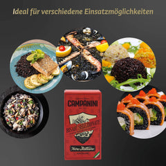 RISO NERO Black Rice RISERA CAMPANINI 500g from Italy Oriental Rice