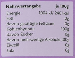 Original birch sugar from Finland, 1 Kg Sweeteners Naty Shop