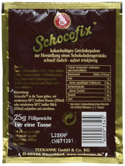 Teekanne Schocofix drinking chocolate, package of 50 x 25 grams Cocoa and Hot Chocolate Naty Shop
