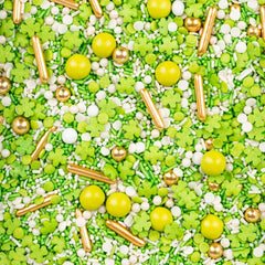 Super Streusel, Lucky Charms, Green Sugar Sprinkles, 90 grams Sprinkles Naty Shop
