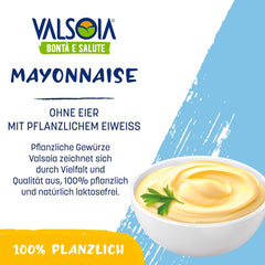 Egg-Free Soy Plant-Based Mayonnaise, Ideal For Vegans & Vegetarians, Versatile In The Kitchen, 4 x 150ml