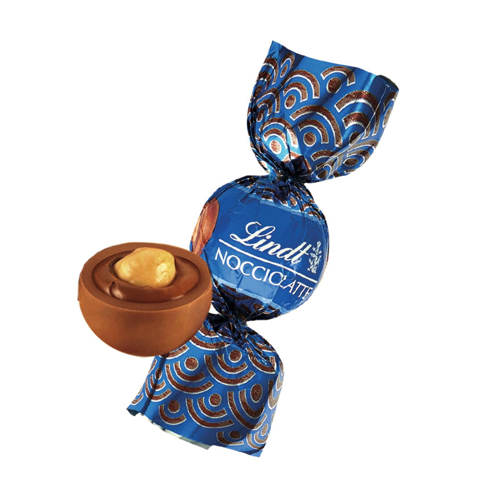 Lindt Roulette Ball Nocciolatte, milk chocolate with hazelnut cream filling and whole hazelnuts, 3000g
