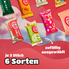 Sampler Box - 18 KitKat Japan Minis | Japanese Sweets Sampler Box, Japanese Snacks Gift Idea, popular surprise box with Matcha and other rare varieties.