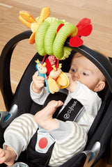 SIGIKID 42249 Fluture spiralat activ Baby Activity On Tour fete jucărie pentru copii recomandată de la naștere multicolor Jucarii Bebe Naty Shop