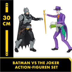 DC Batman Adventures Batman Vs the Joker Action Figure Set, 30 cm - 2 figuri complet mobile cu 12 elemente de echipament pentru jocuri de rol captivante, jucărie pentru copii cu vârsta de peste 4 ani Action figures Naty Shop