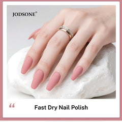 JODSONE Forest Pink Nail Polish 16.5ml, Large Volume, Light Pink Quick Dry Nail Polish, Long Lasting Color and Quick Dry, DIY Nail Art, Home Manicure, Gift for Women