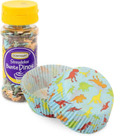 Günthart Dino set, 55 grams + 50 paper cupcake cases Sprinkles Naty Shop